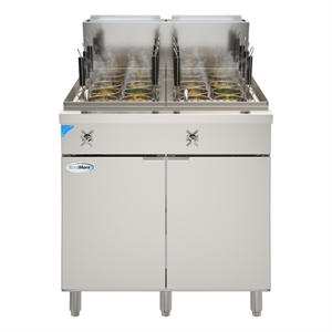 Pemberly Row Commercial 22 Gallon Natural Gas Steel Pasta Cooker with 140000 BTU