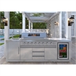 Pemberly Row Outdoor Kitchen Series Modular Kitchen in Stainless Steel