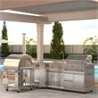 Pemberly Row Outdoor Kitchen Series Modular Kitchen in Stainless Steel
