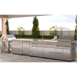 Pemberly Row Outdoor Kitchen Series Modular Kitchen in Stainless Steel