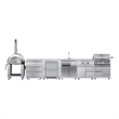 Pemberly Row Outdoor Kitchen Series Modular Kitchen in Stainless Steel