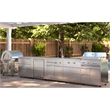 Pemberly Row Outdoor Kitchen Series Modular Kitchen in Stainless Steel