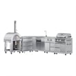 Pemberly Row Outdoor Kitchen Series Modular Kitchen in Stainless Steel