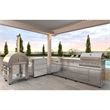 Pemberly Row Outdoor Kitchen Series Modular Kitchen in Stainless Steel