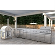 Pemberly Row Outdoor Kitchen Series Modular Kitchen in Stainless Steel