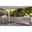 Pemberly Row Outdoor Kitchen Series Modular Kitchen in Stainless Steel