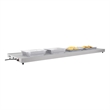Pemberly Row Stainless Steel 60-inch Commercial Warming Shelf in Silver