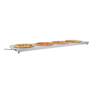 Pemberly Row Stainless Steel 72-inch Commercial Warming Shelf in Silver