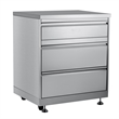 Pemberly Row 32-inch Stainless Steel Outdoor Kitchen Cabinet with Three Drawers