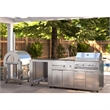 Pemberly Row Outdoor Kitchen Series Modular Kitchen in Stainless Steel