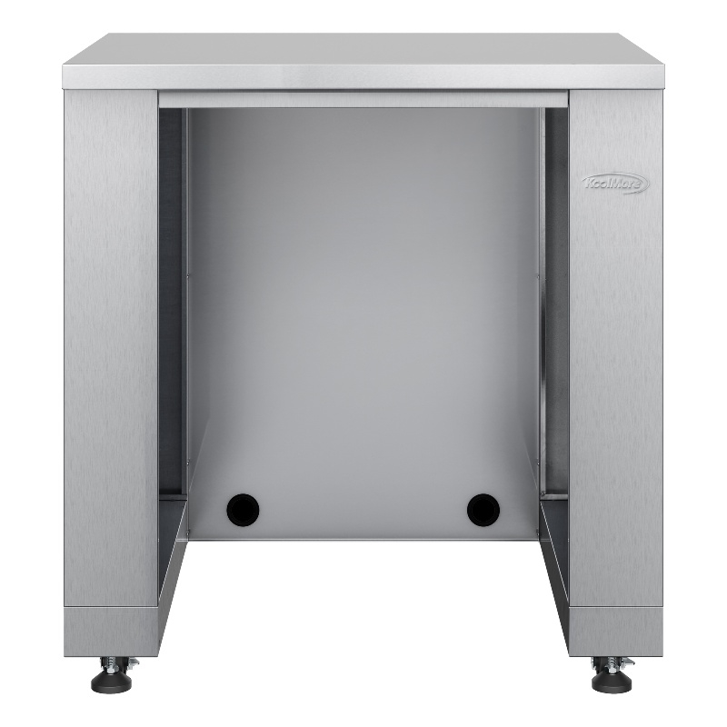 Pemberly Row 32-inch Outdoor Cabinet Kitchen for Refrigerator in Stainless Steel