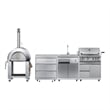 Pemberly Row Outdoor Kitchen Series Modular Kitchen in Stainless Steel