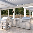 Pemberly Row Outdoor Kitchen Series Modular Kitchen in Stainless Steel
