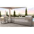 Pemberly Row Outdoor Kitchen Series Modular Kitchen in Stainless Steel