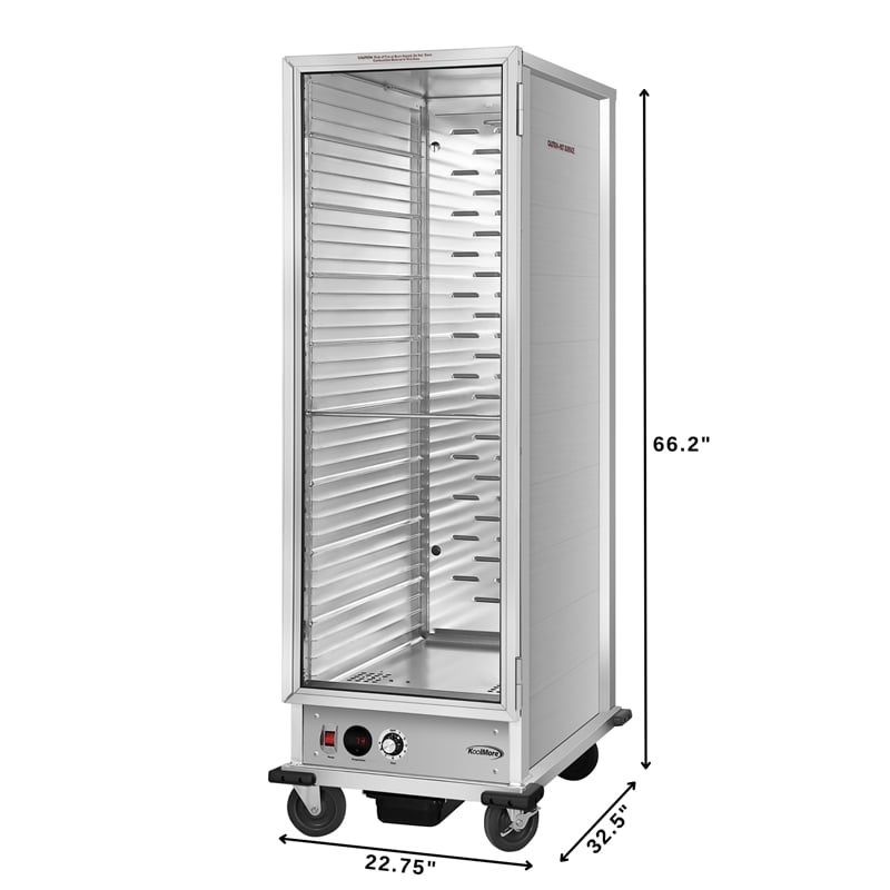 Pemberly Row 24-inch Stainless Steel Commercial Warming Shelf in Silver