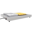 Pemberly Row 24-inch Stainless Steel Commercial Warming Shelf in Silver