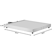 Pemberly Row 24-inch Stainless Steel Commercial Warming Shelf in Silver