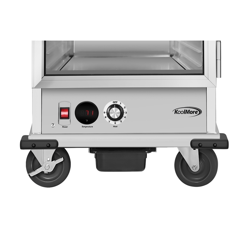 Pemberly Row 24-inch Stainless Steel Commercial Warming Shelf in Silver