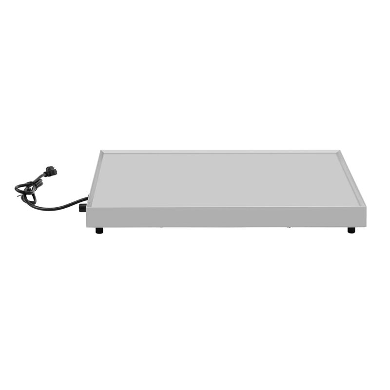 Pemberly Row 24-inch Stainless Steel Commercial Warming Shelf in Silver