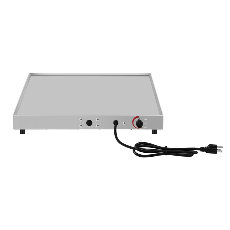 Pemberly Row 24-inch Stainless Steel Commercial Warming Shelf in Silver