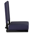Pemberly Row Grandstand Comfort Seat in Aluminum Frame in Navy