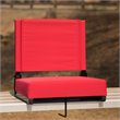 Pemberly Row Grandstand Comfort Seat in Aluminum Frame in Red