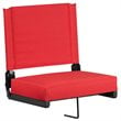 Pemberly Row Grandstand Comfort Seat in Aluminum Frame in Red