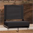 Pemberly Row Grandstand Comfort Seat in Aluminum Frame in Black