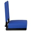 Pemberly Row Grandstand Comfort Seat in Aluminum Frame in Blue