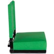 Pemberly Row Grandstand Comfort Seat in Aluminum Frame in Bright Green