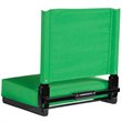 Pemberly Row Grandstand Comfort Seat in Aluminum Frame in Bright Green