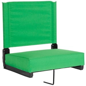 Pemberly Row Grandstand Comfort Seat in Aluminum Frame in Bright Green