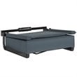 Pemberly Row Grandstand Comfort Seat in Aluminum Frame in Dark Blue