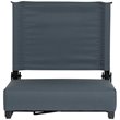 Pemberly Row Grandstand Comfort Seat in Aluminum Frame in Dark Blue