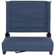Pemberly Row Grandstand Comfort Seat in Aluminum Frame in Navy Blue