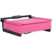 Pemberly Row Grandstand Comfort Seat in Aluminum Frame in Pink