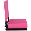Pemberly Row Grandstand Comfort Seat in Aluminum Frame in Pink