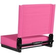 Pemberly Row Grandstand Comfort Seat in Aluminum Frame in Pink