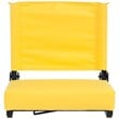 Pemberly Row Grandstand Comfort Seat in Aluminum Frame in Yellow
