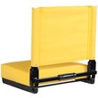 Pemberly Row Grandstand Comfort Seat in Aluminum Frame in Yellow