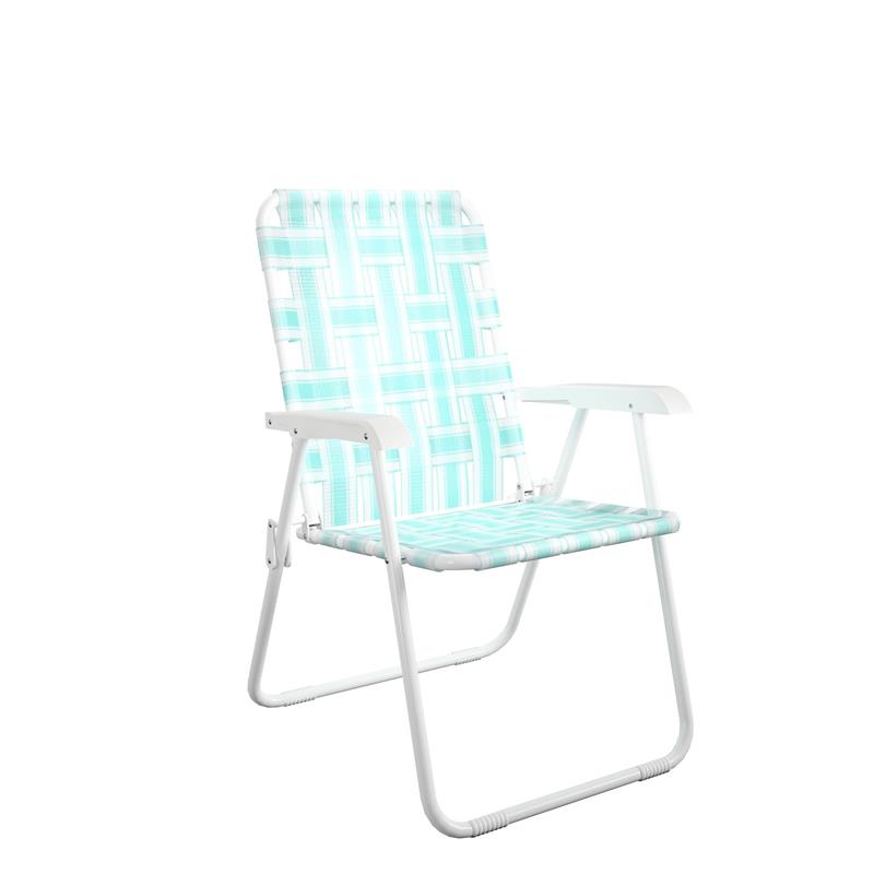 Pemberly Row Poolside Gossip Priscilla Folding Chairs in Aqua Haze (2-Pack)