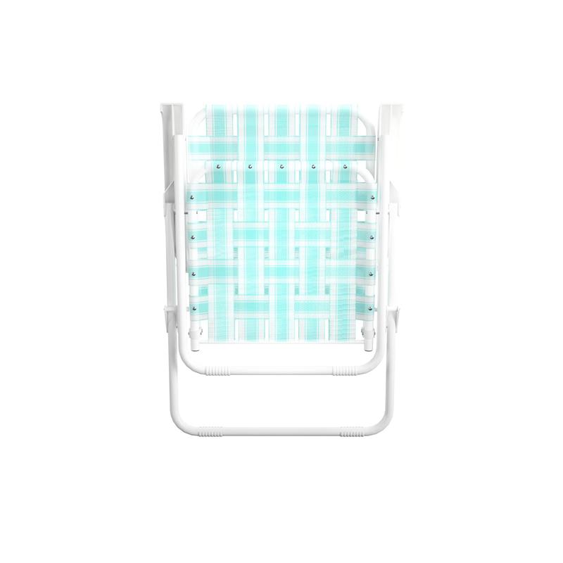 Pemberly Row Poolside Gossip Priscilla Folding Chairs in Aqua Haze (2-Pack)