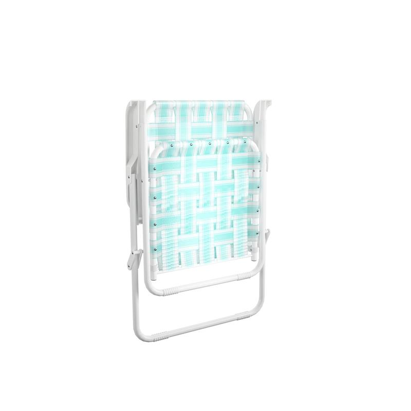 Pemberly Row Poolside Gossip Priscilla Folding Chairs in Aqua Haze (2-Pack)