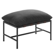Pemberly Row Contemporary Lounge Chair and Ottoman in Charcoal