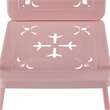 Pemberly Row 2-Piece Retro Outdoor Chair Set in Pastel Pink Gloss
