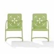 Pemberly Row 2-Piece Retro Outdoor Chair Set in Key Lime Gloss