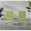 Pemberly Row 2-Piece Retro Outdoor Chair Set in Key Lime Gloss