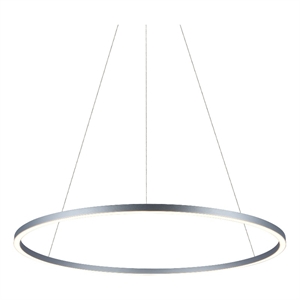 Pemberly Row 39&quot Height Adjustable ETL Integrated LED Chandelier Silver