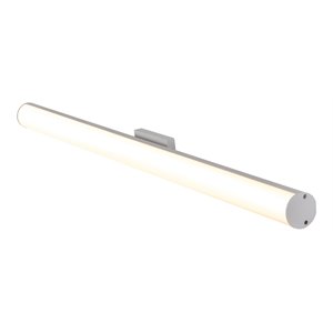 Pemberly Row 36&quot ETL Certified Integrated AC LED Bathroom Light Fixture in White