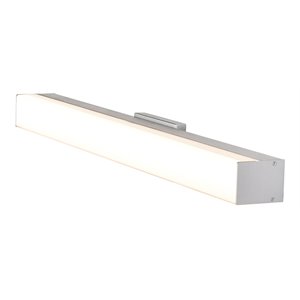 Pemberly Row 24&quot Integrated AC LED ETL Certified Bathroom Lighting in Silver